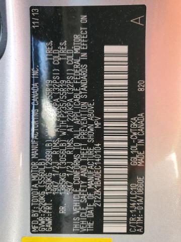 2T2ZK1BA0EC140104 Lexus RX 350