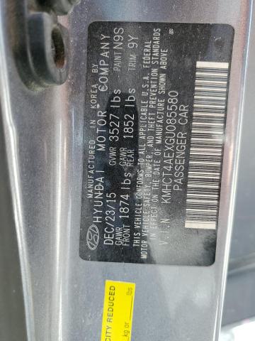 KMHCT4AEXGU085580 Hyundai ACCENT SE
