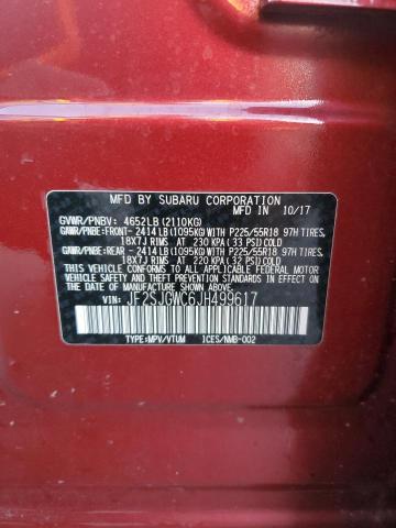 JF2SJGWC6JH499617 Subaru Forester 2.0xt Touring