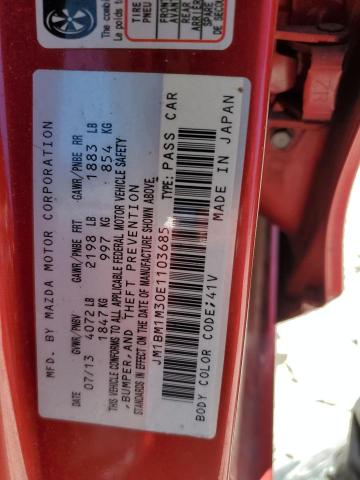 JM1BM1M30E1103685 Mazda 3 Grand Touring