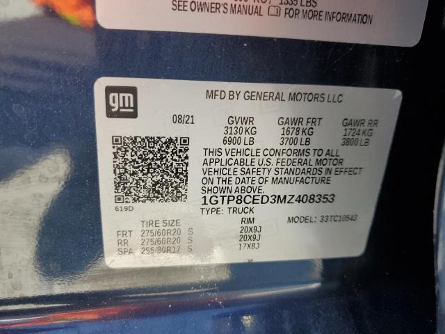 1GTP8CED3MZ408353 GMC Sierra C1500 Elevation