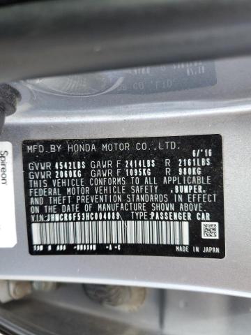 JHMCR6F53HC004089 Honda Accord Hybrid Exl