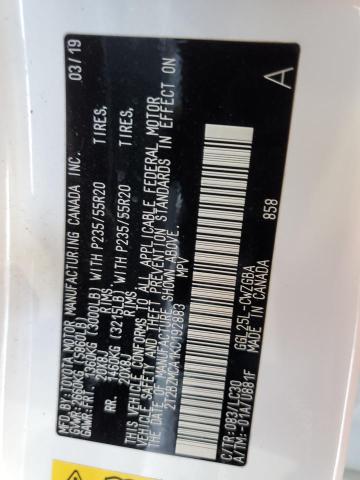 2T2BZMCA1KC192883 Lexus Rx 350 Base