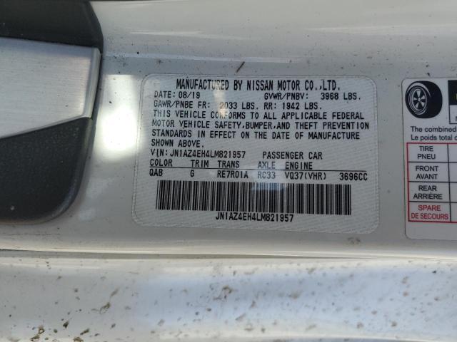 JN1AZ4EH4LM821957 Nissan 370Z BASE