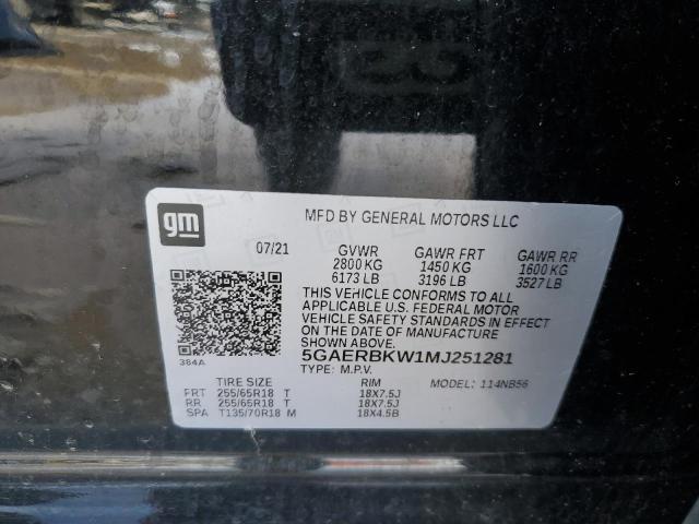 5GAERBKW1MJ251281 Buick Enclave Essence
