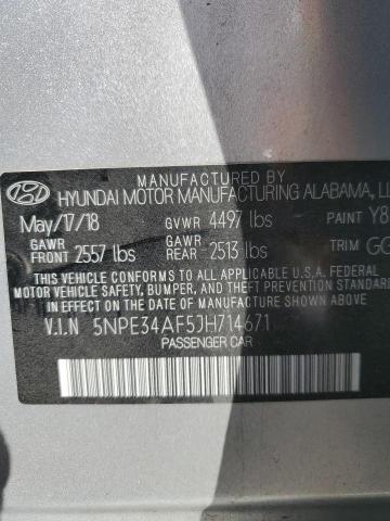 5NPE34AF5JH714671 Hyundai Sonata Sport