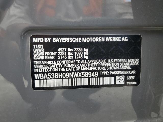 WBA53BH09NWX58949 BMW 530 I