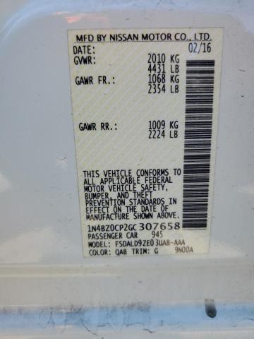 1N4BZ0CP2GC307658 Nissan LEAF SV
