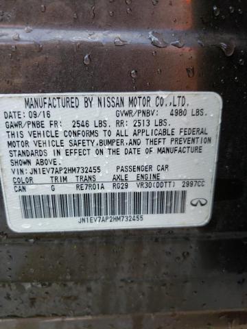JN1EV7AP2HM732455 Infiniti Q50 Premium