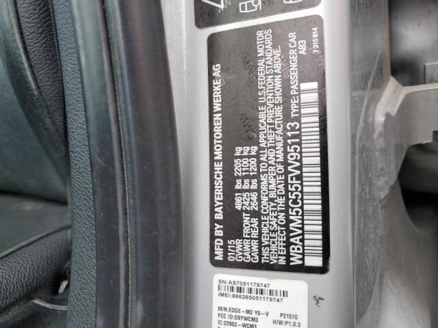 WBAVM5C55FVV95113 BMW X1 Xdrive35i