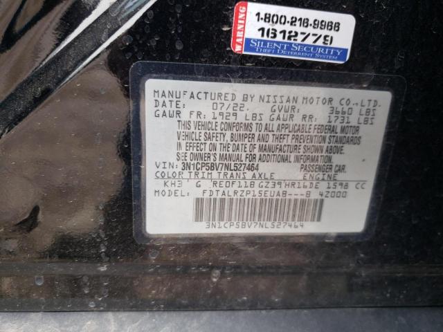 3N1CP5BV7NL527464 Nissan KICKS S