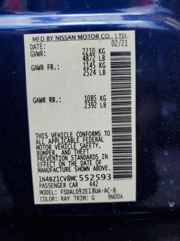 1N4BZ1CV8MC552593 Nissan Leaf Sv Plus