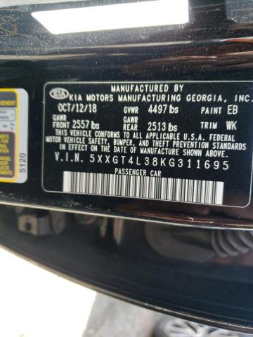 5XXGT4L38KG311695 KIA Optima Lx