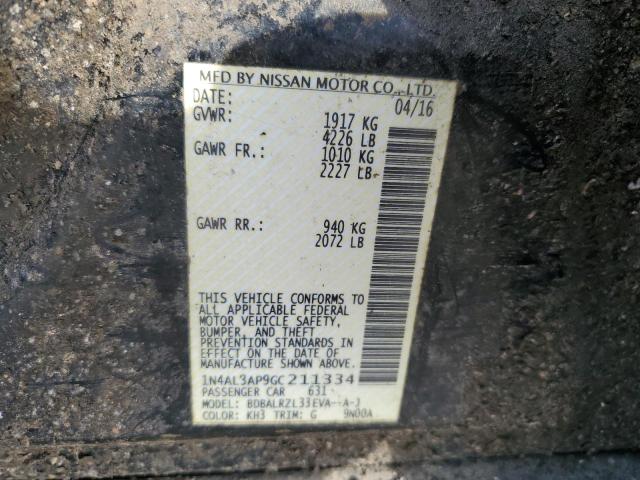 1N4AL3AP9GC211334 Nissan ALTIMA 2.5