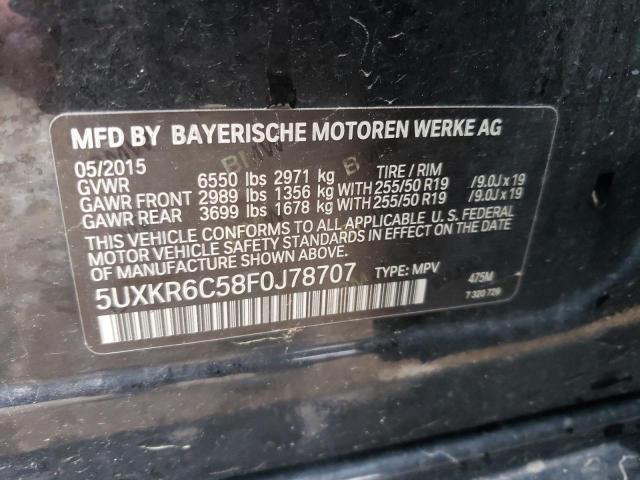 5UXKR6C58F0J78707 BMW X5 Xdrive50i