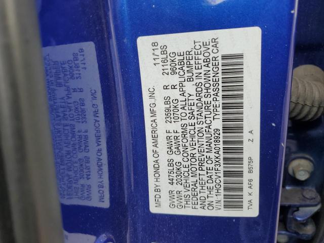 1HGCV1F3XKA018929 Honda Accord Sport