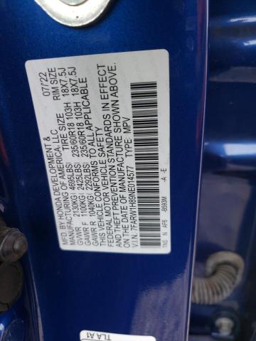 7FARW1H89NE014577 Honda CR-V EXL