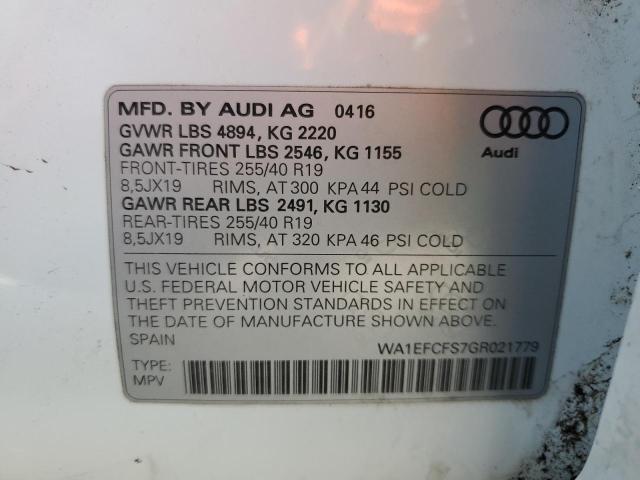 WA1EFCFS7GR021779 Audi Q3 Premium Plus