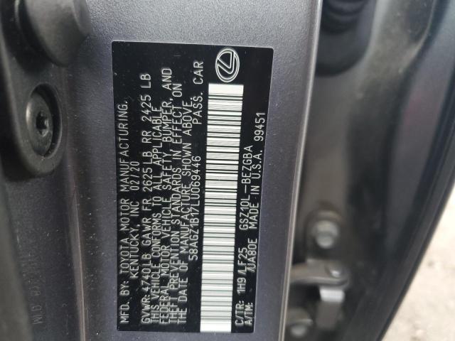 58AGZ1B17LU069446 Lexus Es 350 F-sport