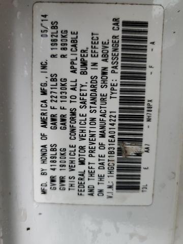 1HGCT1B31EA014221 Honda Accord Lx-s
