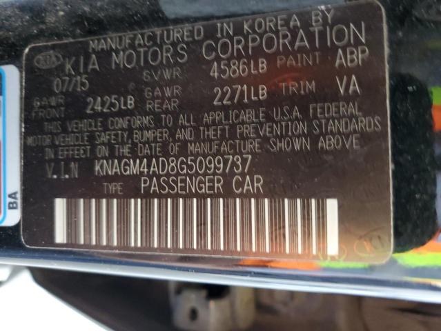 KNAGM4AD8G5099737 KIA OPTIMA HYBRID