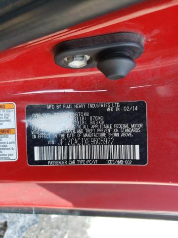JF1ZCAC1XE9605922 Subaru Brz 2.0 Limited