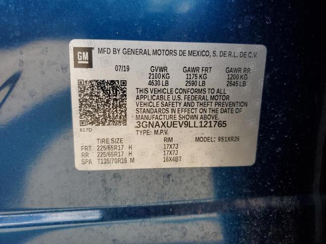 3GNAXUEV9LL121765 Chevrolet EQUINOX LT