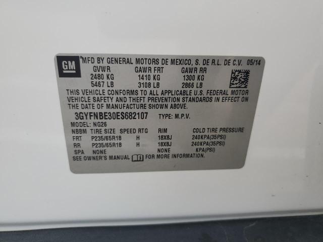 3GYFNBE30ES682107 Cadillac Srx Luxury Collection