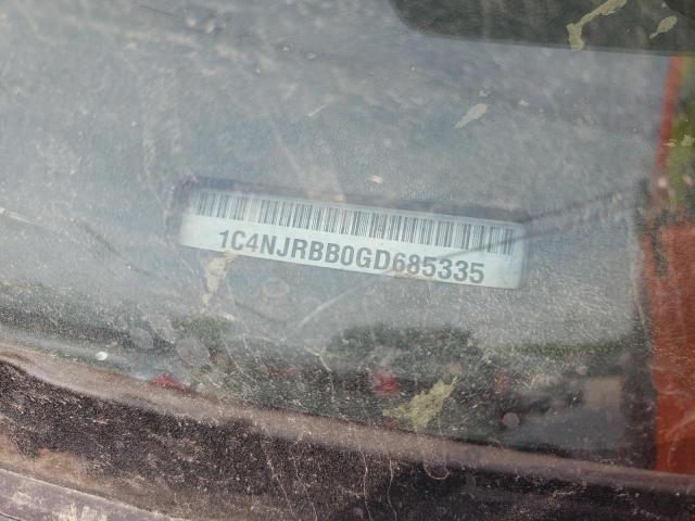 1C4NJRBB0GD685335 Jeep Patriot Sport