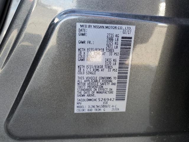 5N1DL0MM1HC526942 Infiniti QX60