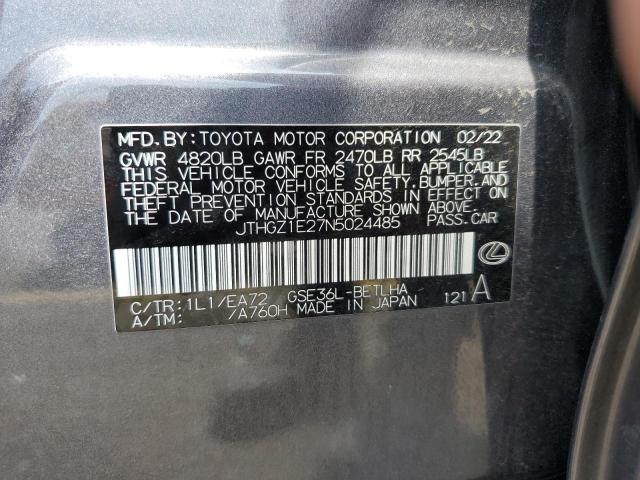 JTHGZ1E27N5024485 Lexus Is 350 F-sport