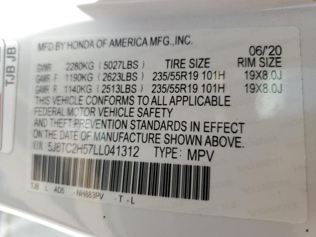 5J8TC2H57LL041312 Acura Rdx Technology