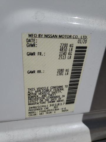1N4BZ1CPXLC301817 Nissan Leaf Sv Plus