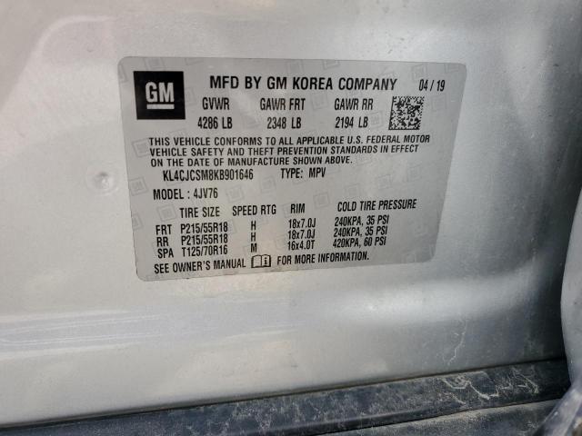 KL4CJCSM8KB901646 Buick Encore Essence