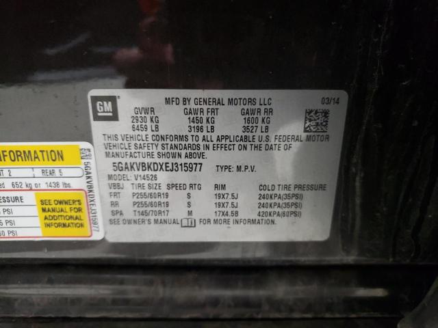 5GAKVBKDXEJ315977 Buick Enclave