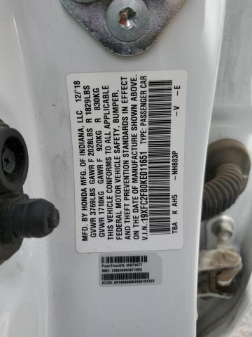 19XFC2F80KE011651 Honda Civic Sport