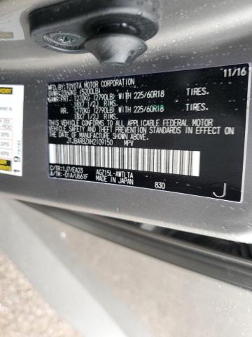 JTJBARBZXH2109150 Lexus Nx 200t Base
