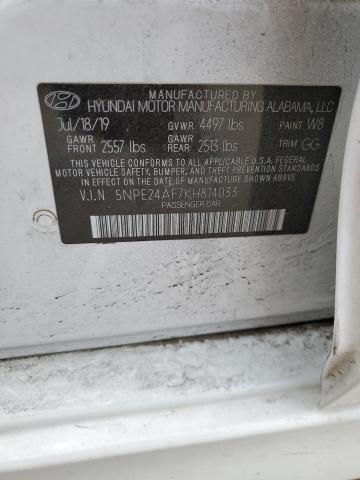 5NPE24AF7KH814033 Hyundai SONATA SE