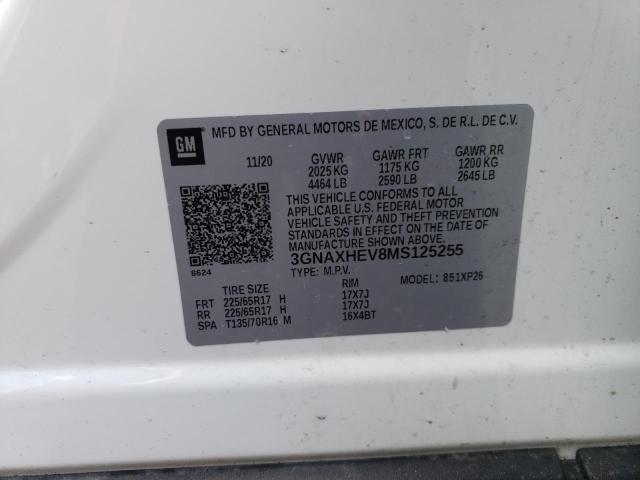 3GNAXHEV8MS125255 Chevrolet EQUINOX LS