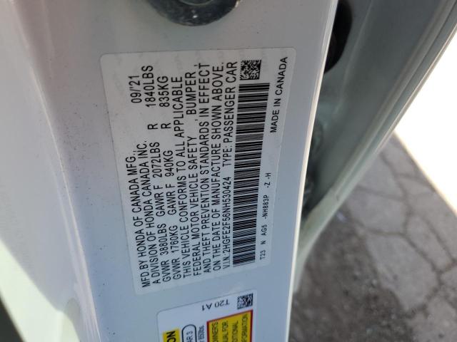 2HGFE2F56NH530424 Honda Civic Sport