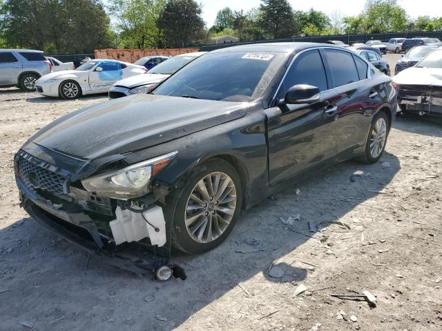 2021 Infiniti Q50 Luxe მანქანა იყიდება აუქციონზე, vin: JN1EV7BP1MM704381, აუქციონის ნომერი: 52704254