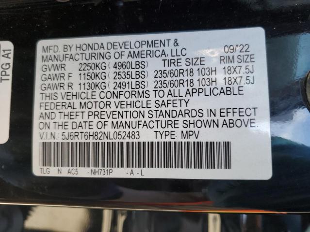 5J6RT6H82NL052483 Honda CR-V EXL