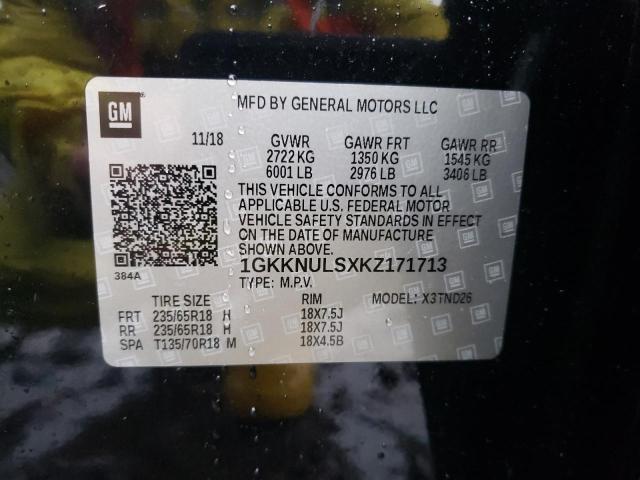 1GKKNULSXKZ171713 GMC Acadia Slt-1