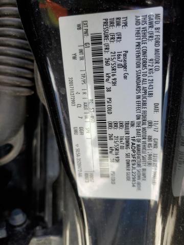 1FADP3FE9JL229834 Ford FOCUS SE