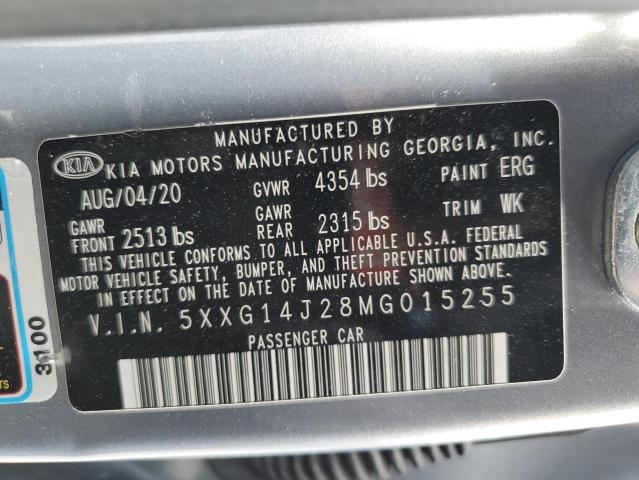 5XXG14J28MG015255 KIA K5 LXS