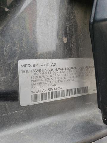 WAUBGAFL7GA008657 Audi S4 Premium Plus