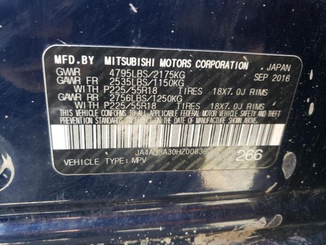 JA4AD3A30HZ008362 Mitsubishi Outlander Se