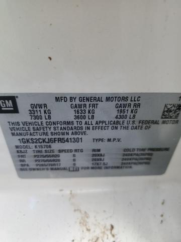 1GKS2CKJ6FR541301 GMC YUKON DENALI