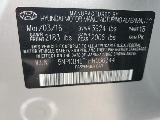 5NPD84LF1HH036344 Hyundai ELANTRA SE