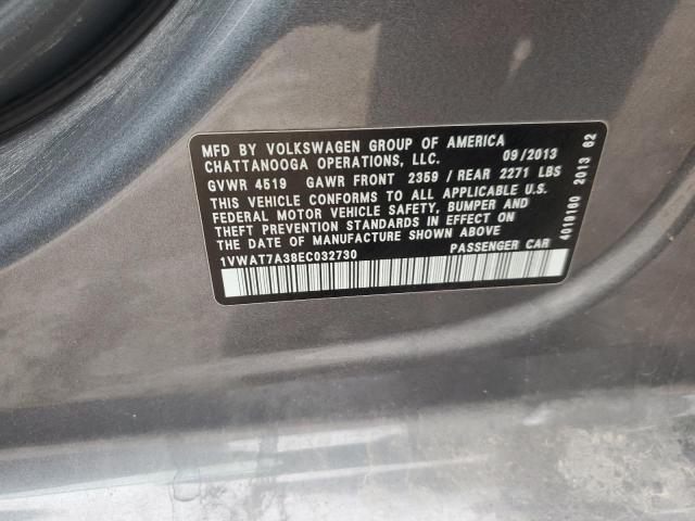 1VWAT7A38EC032730 Volkswagen PASSAT S